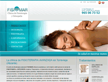 Tablet Screenshot of fisioterapiafisiomar.com